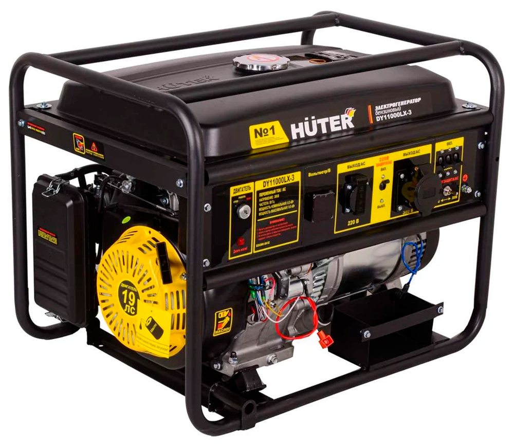Generator electric HUTER DY11000LX-3 9kw Benzină AVR photo
