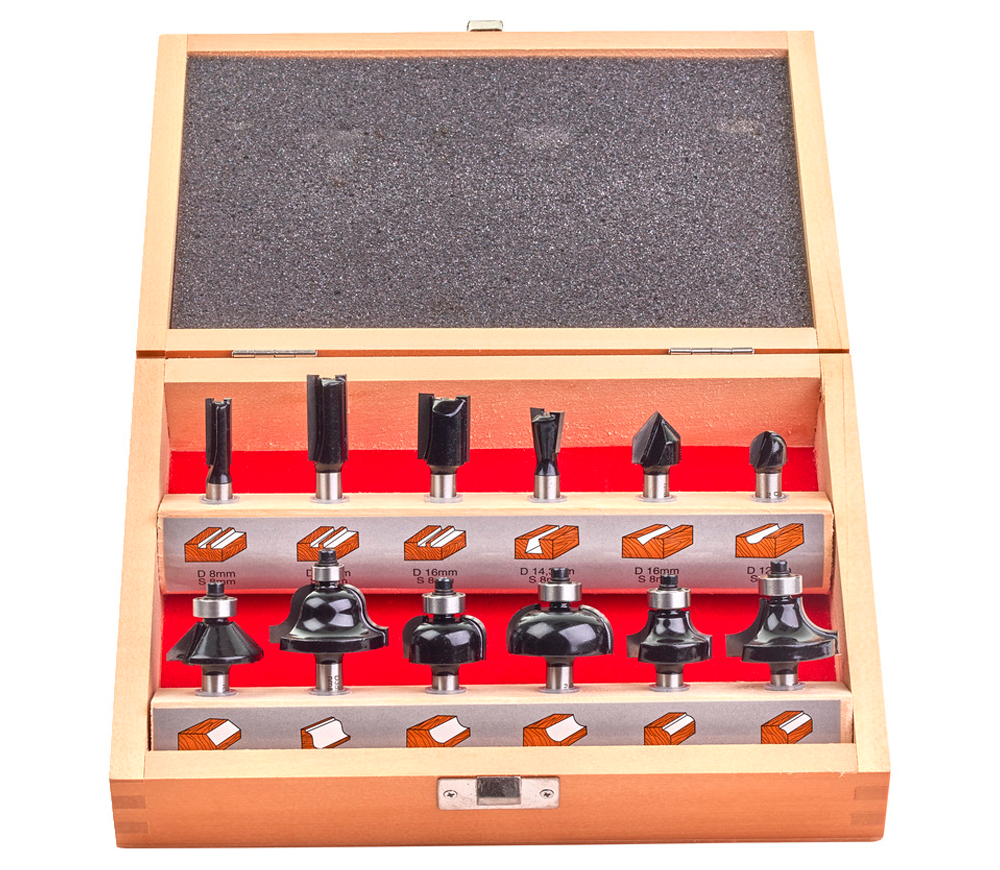Набор фрез по дереву MILWAUKEE Router bit set 8-35мм photo