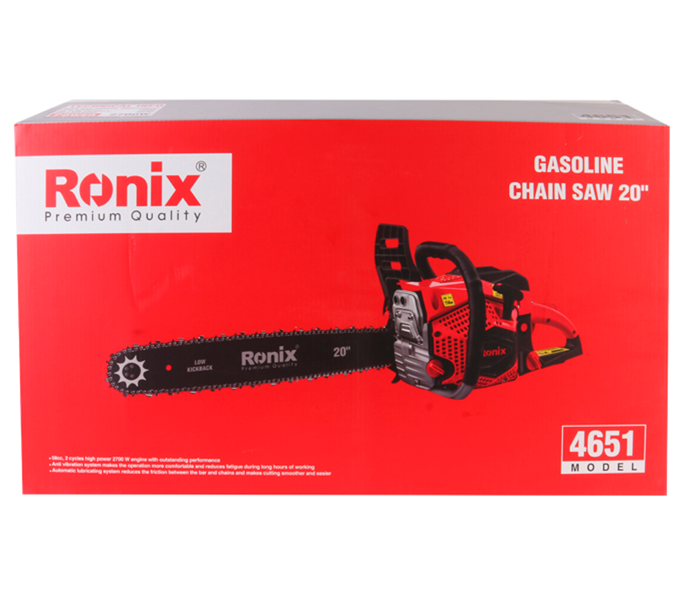 Цепная пила бензиновая RONIX 4651 500мм 58см3 photo 3