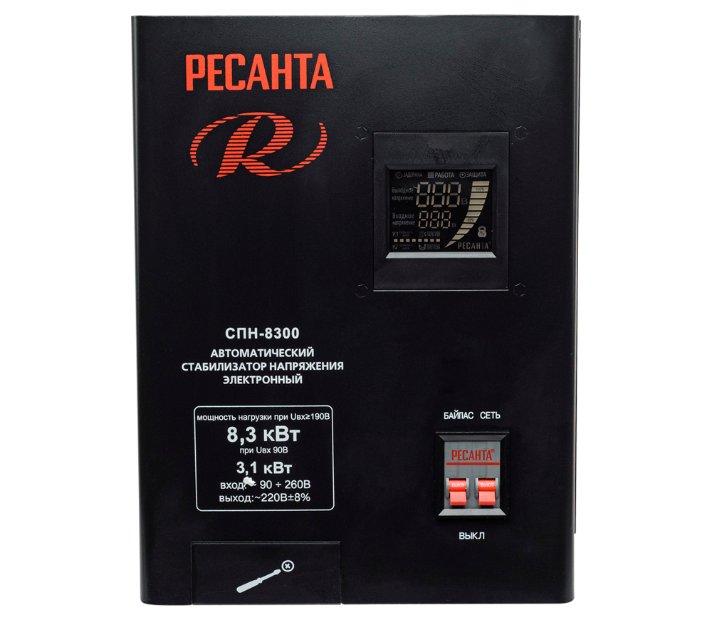 Stabilizator de tensiune releu RESANTA СПН-8300/1-Ц photo 0
