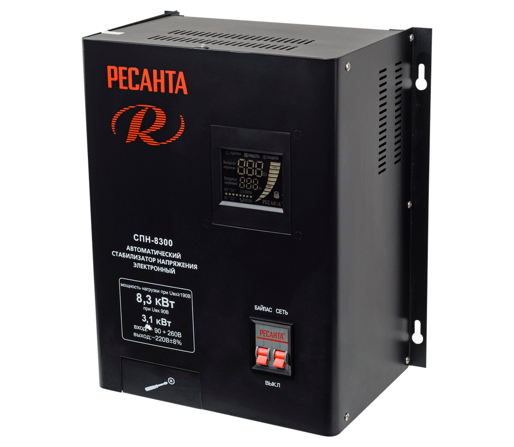 Stabilizator de tensiune releu RESANTA СПН-8300/1-Ц photo