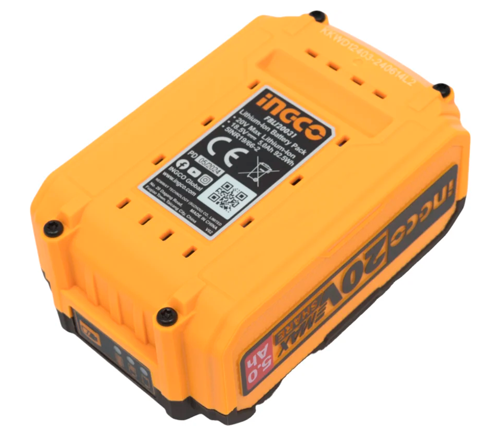 Acumulator INGCO FBLI20031 Slider 20V 5Ah photo 2