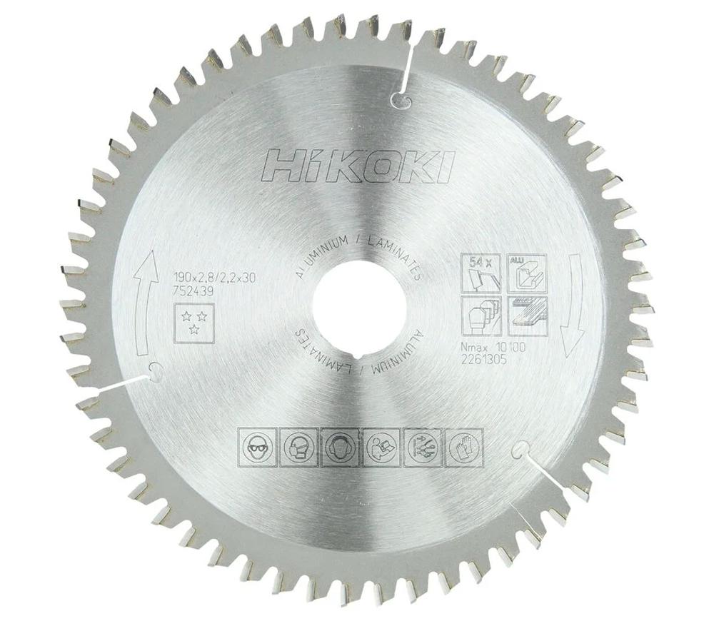 Disc pentru fierastrau electric HIKOKI 752439 190mm 2.2mm Aluminiu photo