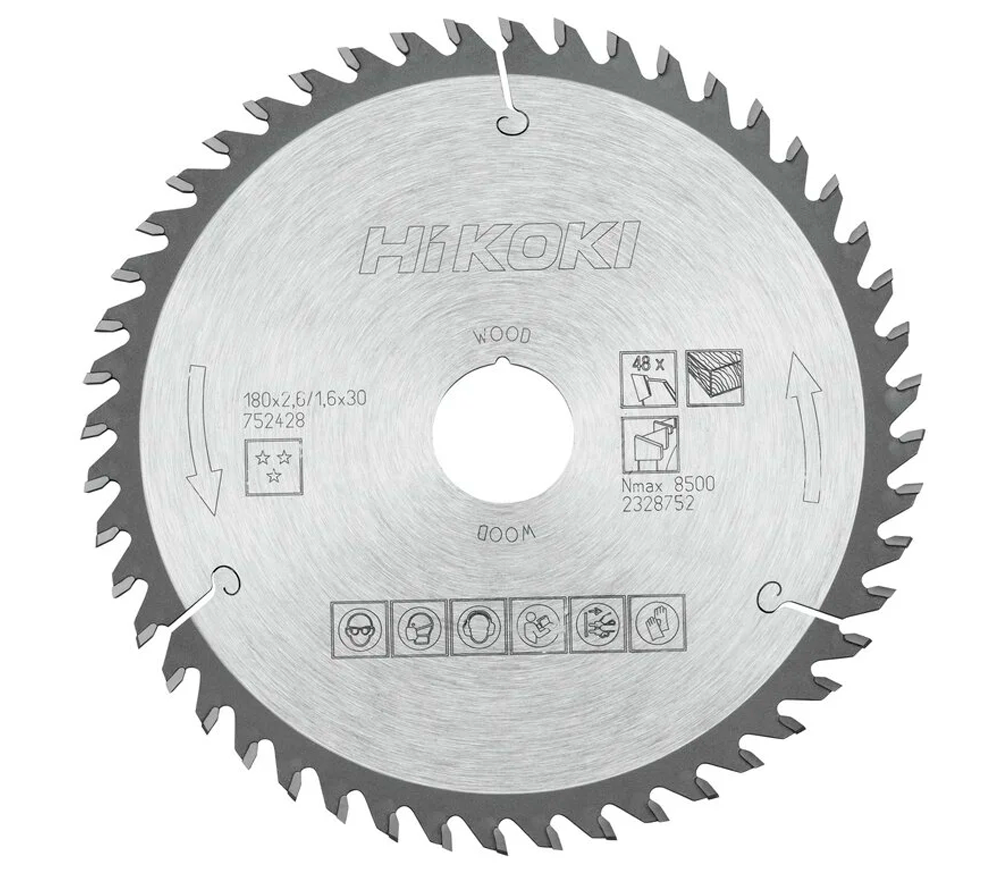Disc pentru fierastrau electric HIKOKI 752428 180mm 1.6mm Lemn photo
