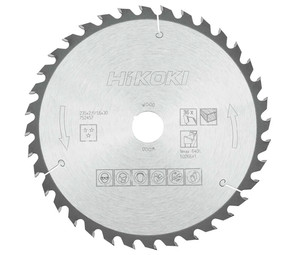 Disc pentru fierastrau electric HIKOKI 752457 235mm 1.6mm Lemn photo