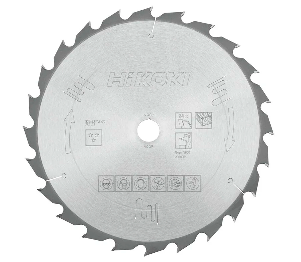 Disc pentru fierastrau electric HIKOKI 752476 335mm 1.8mm Lemn photo