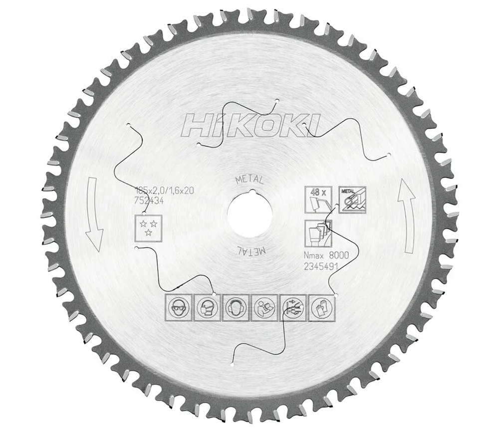Disc pentru fierastrau electric HIKOKI 752434 185mm 1.6mm Inox photo