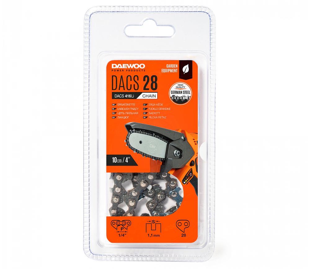 Цепь для пилы DAEWOO DACS 28 100мм 1/4" photo