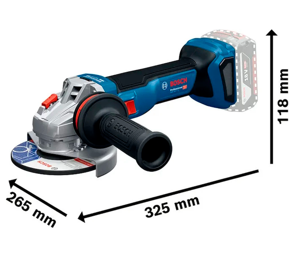 Polizor unghiular cu acumulator BOSCH GWS 18V-11 S 125mm 18V photo 0