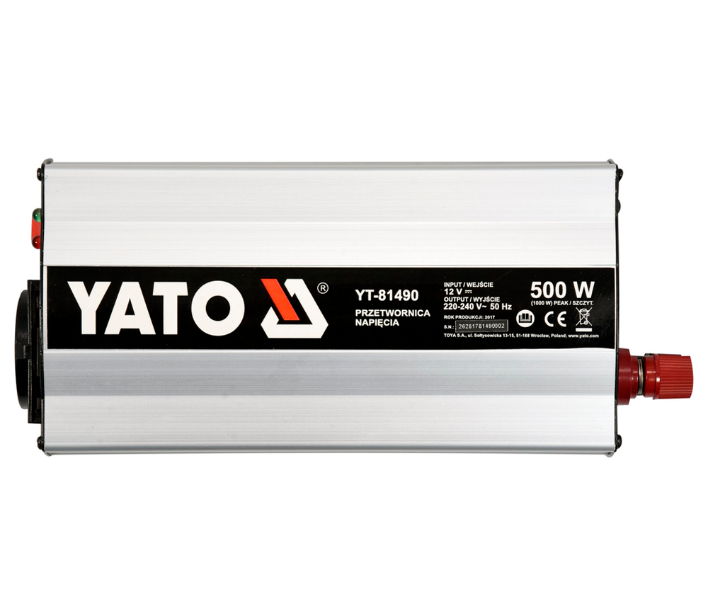 Invertor de tensiune YATO YT81490 0.5kw 12V photo 0