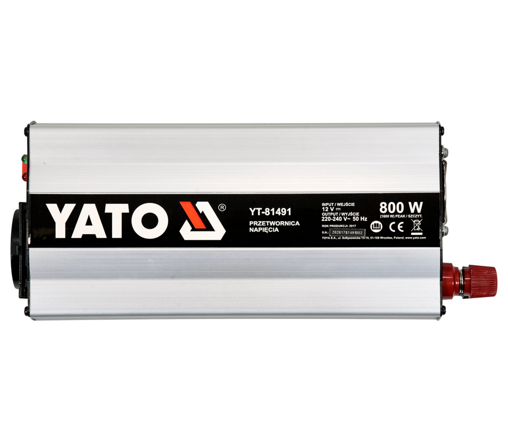 Invertor de tensiune YATO YT81491 0.8kw 12V photo 0