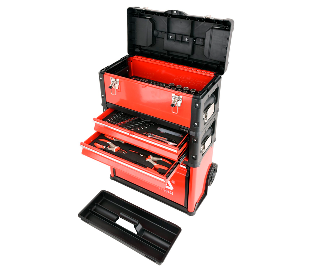 Cărucior modular pentru scule YATO YT09104 (3 module, 78 piese) photo 2