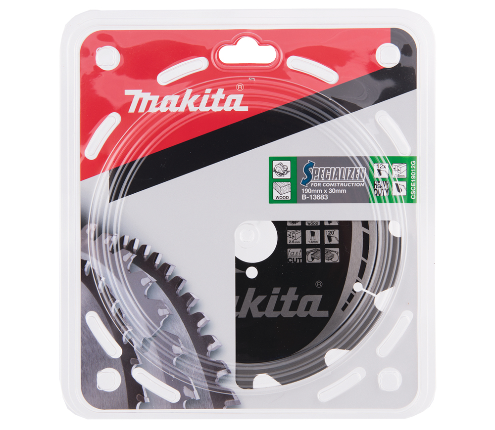 Пильный диск MAKITA B-13683 190мм 1.6мм Дерево photo 0