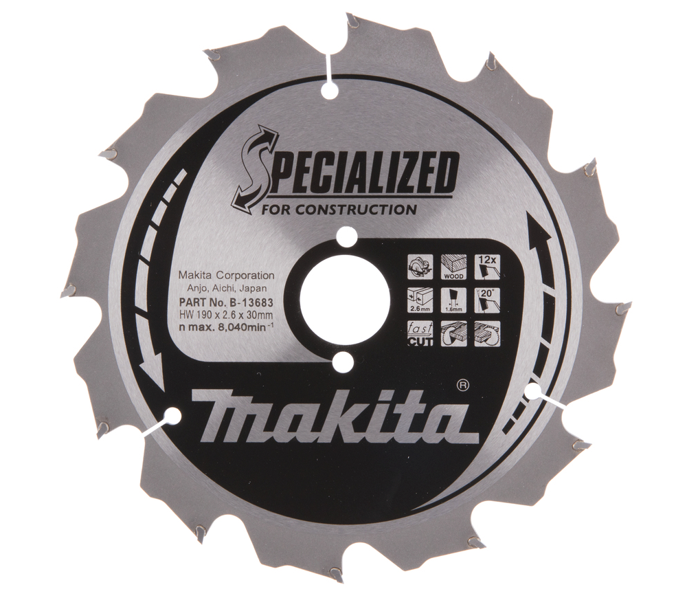 Пильный диск MAKITA B-13683 190мм 1.6мм Дерево photo