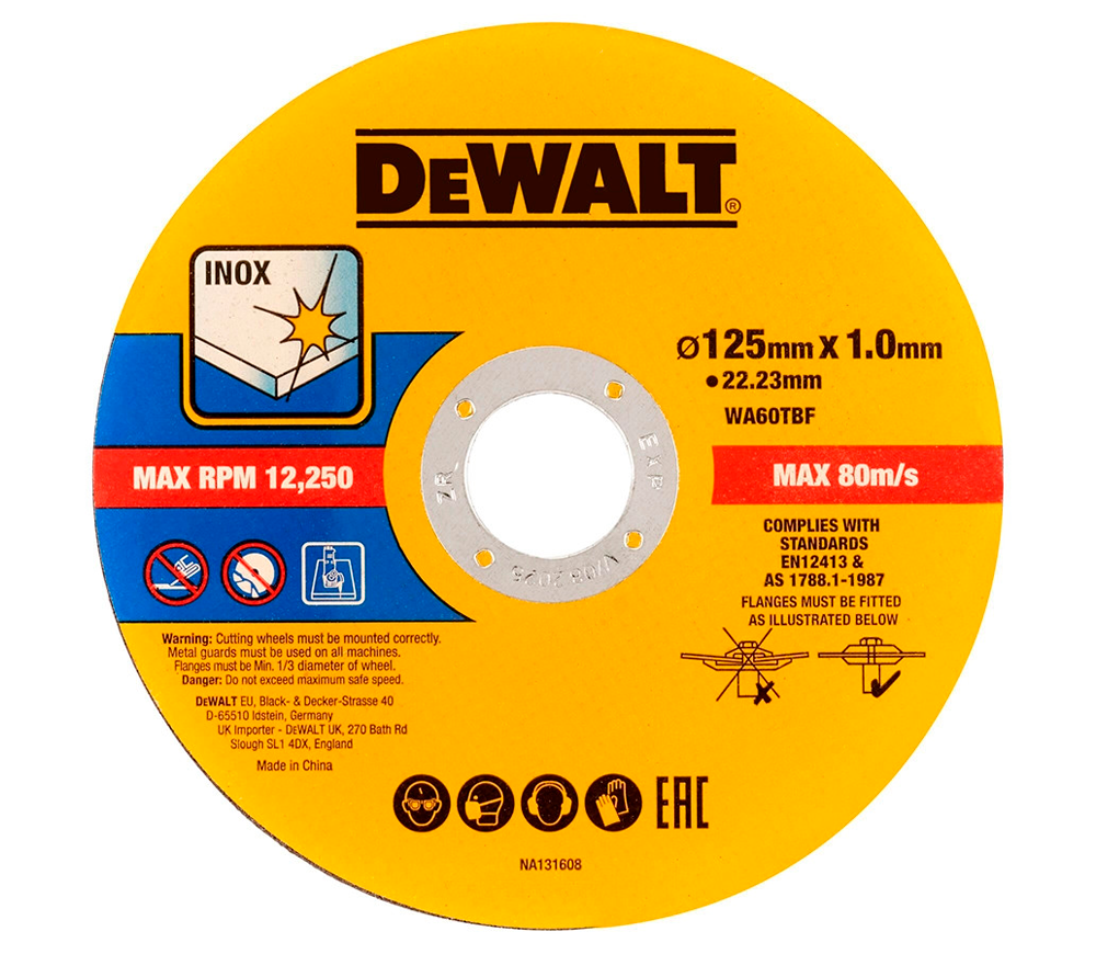 Set 50 discuri de tăiere metal DEWALT DT20598-QZ 125mm 1mm photo 0