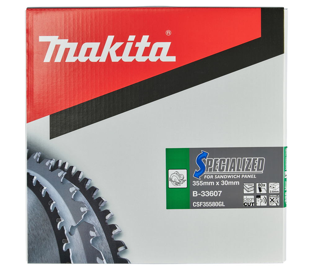 Пильный диск MAKITA B-33607 355мм 2.2мм Сэндвич панели photo 0