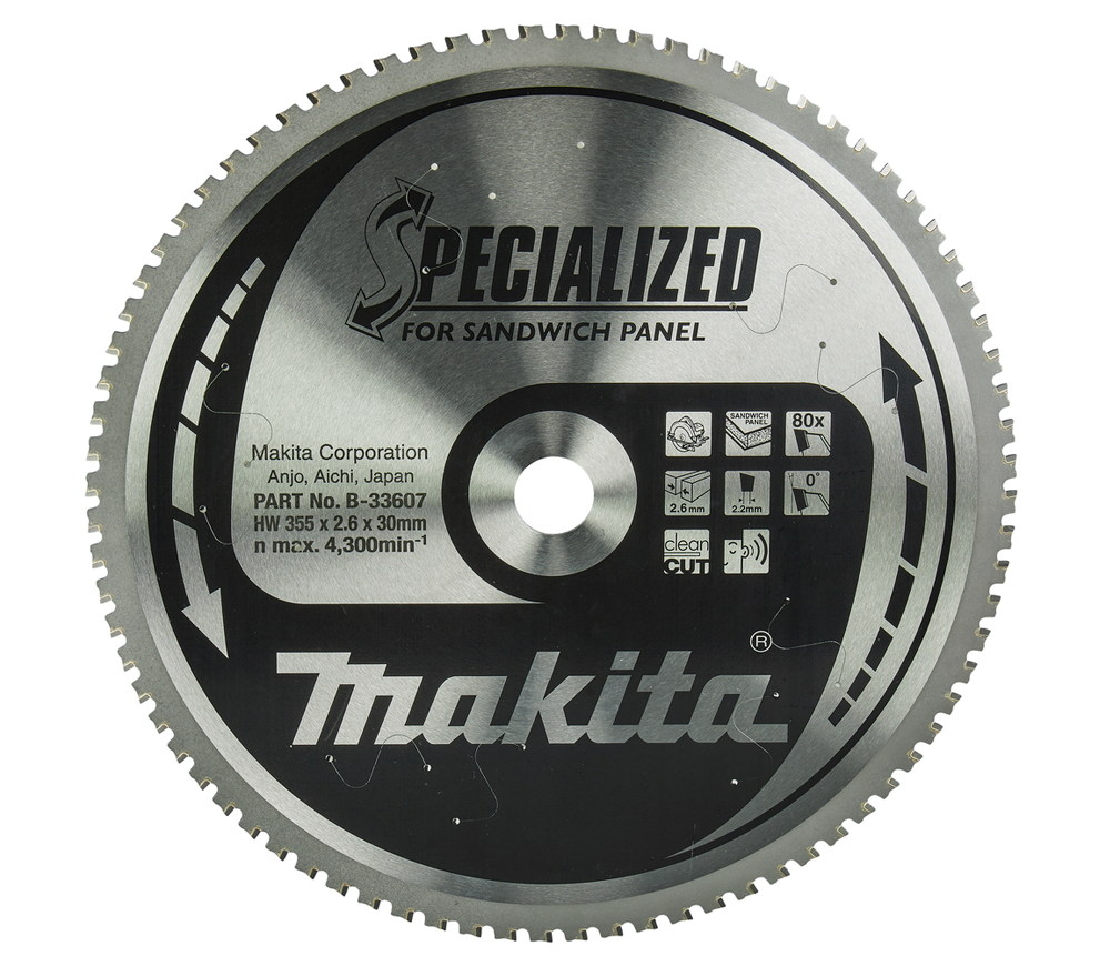 Пильный диск MAKITA B-33607 355мм 2.2мм Сэндвич панели photo