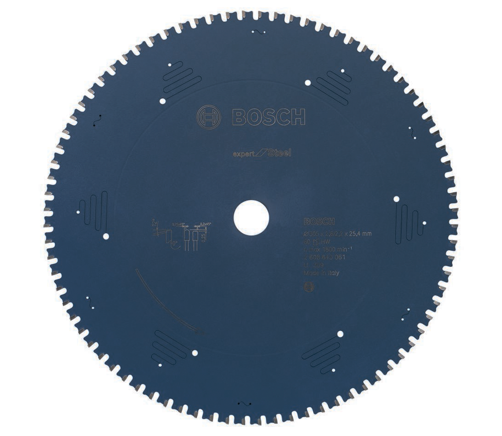 Disc pentru fierastrau electric BOSCH Expert for Steel 305mm 2.2mm Oțel photo