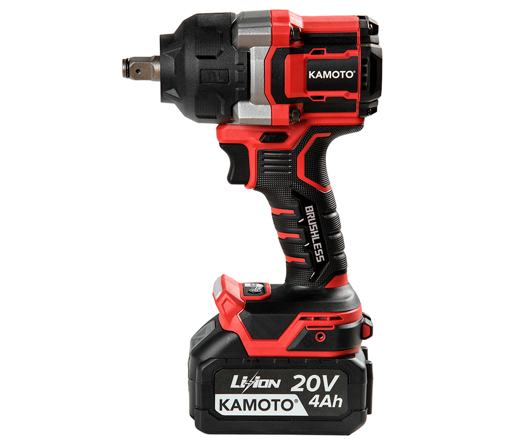 Mașină de înșurubat cu impact cu acumulator (fără bat) KAMOTO WB950 20V  950Nm photo 0