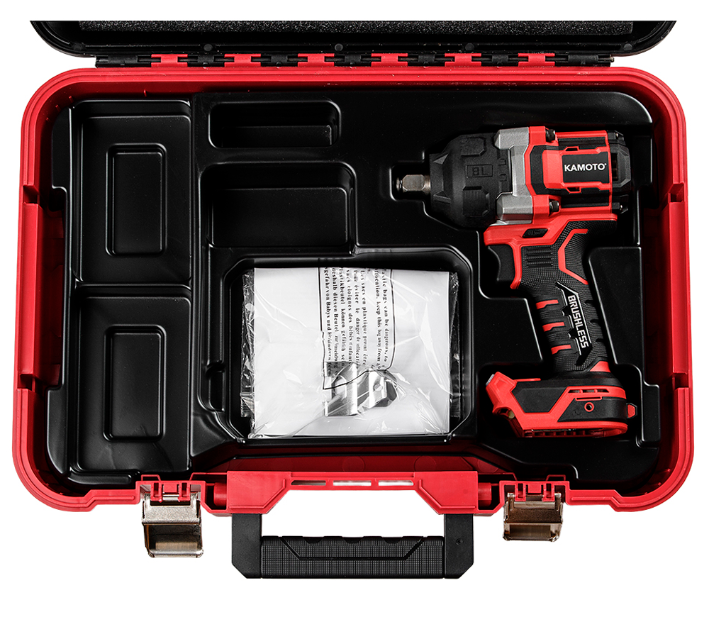 Mașină de înșurubat cu impact cu acumulator (fără bat) KAMOTO WB950 20V  950Nm photo 2