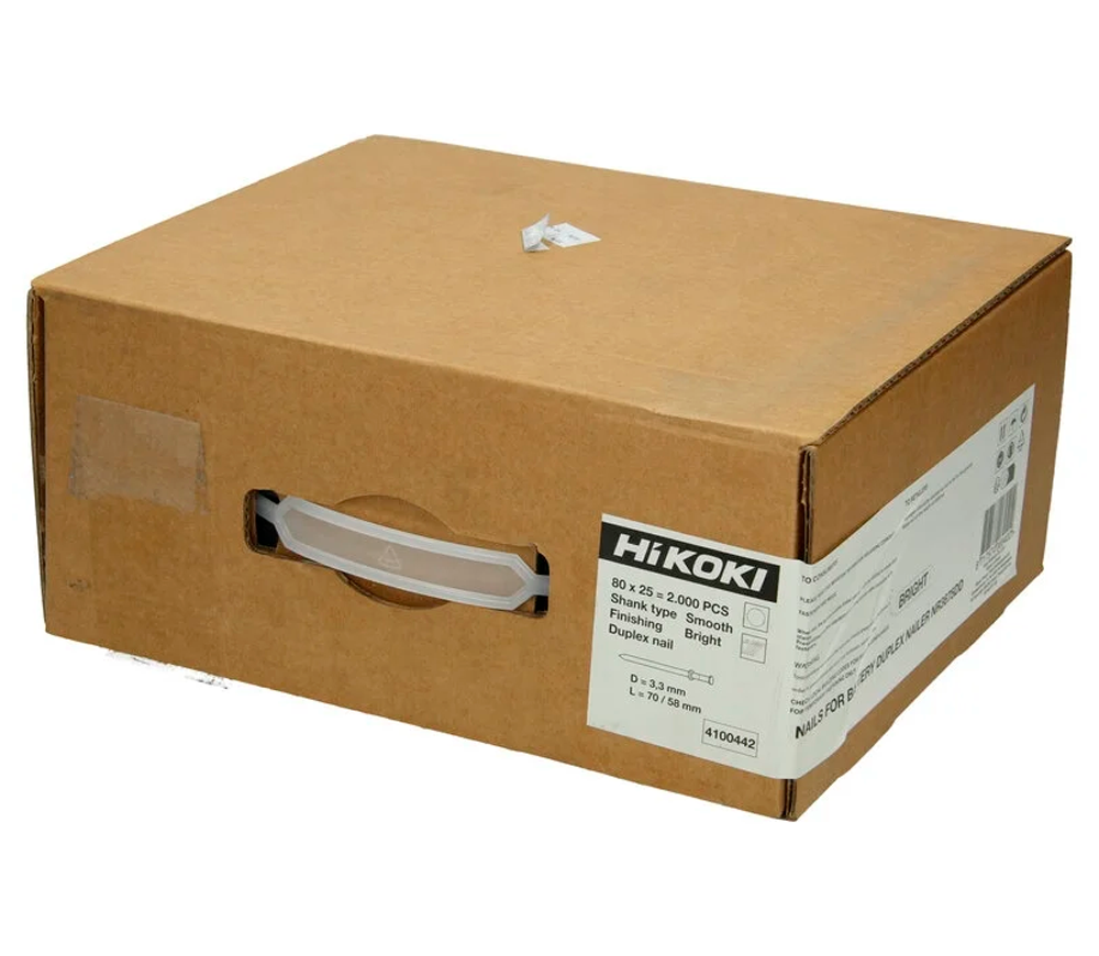 Cuie Pentru lemn HIKOKI 4100442 Duplex 2000buc. 58/77mm x 3.3mm photo 0