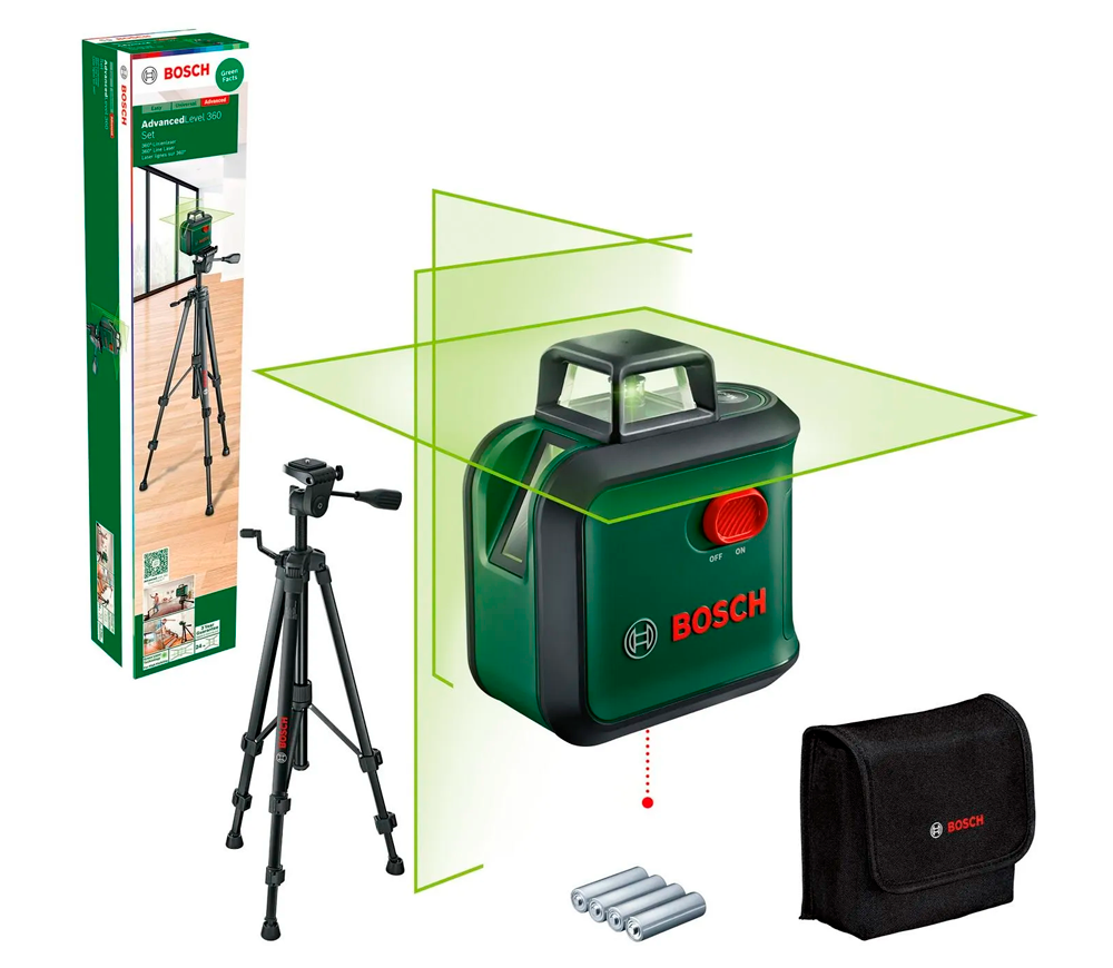 Nivelă cu laser BOSCH AdvancedLevel 360 (Set + Trepied) 3fascicole 24m photo