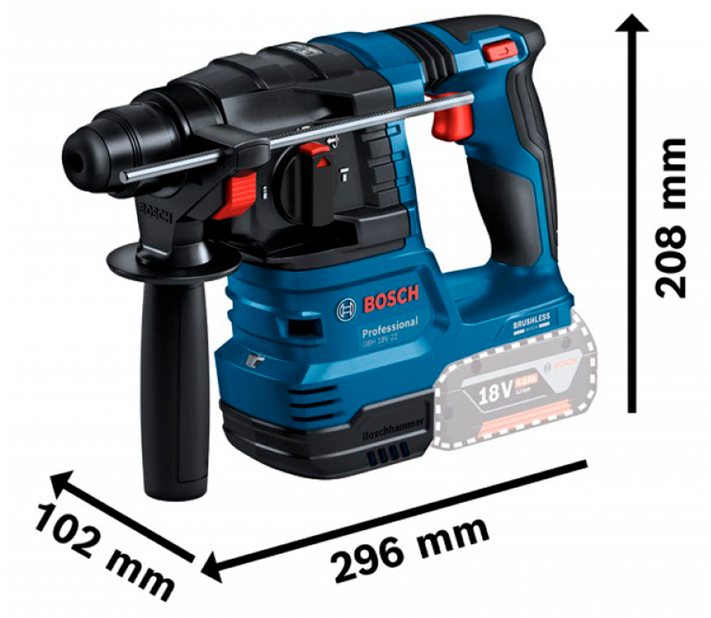 Набор аккумуляторных инструментов BOSCH Professional 18V (GBH + GWS + GSR) photo 1
