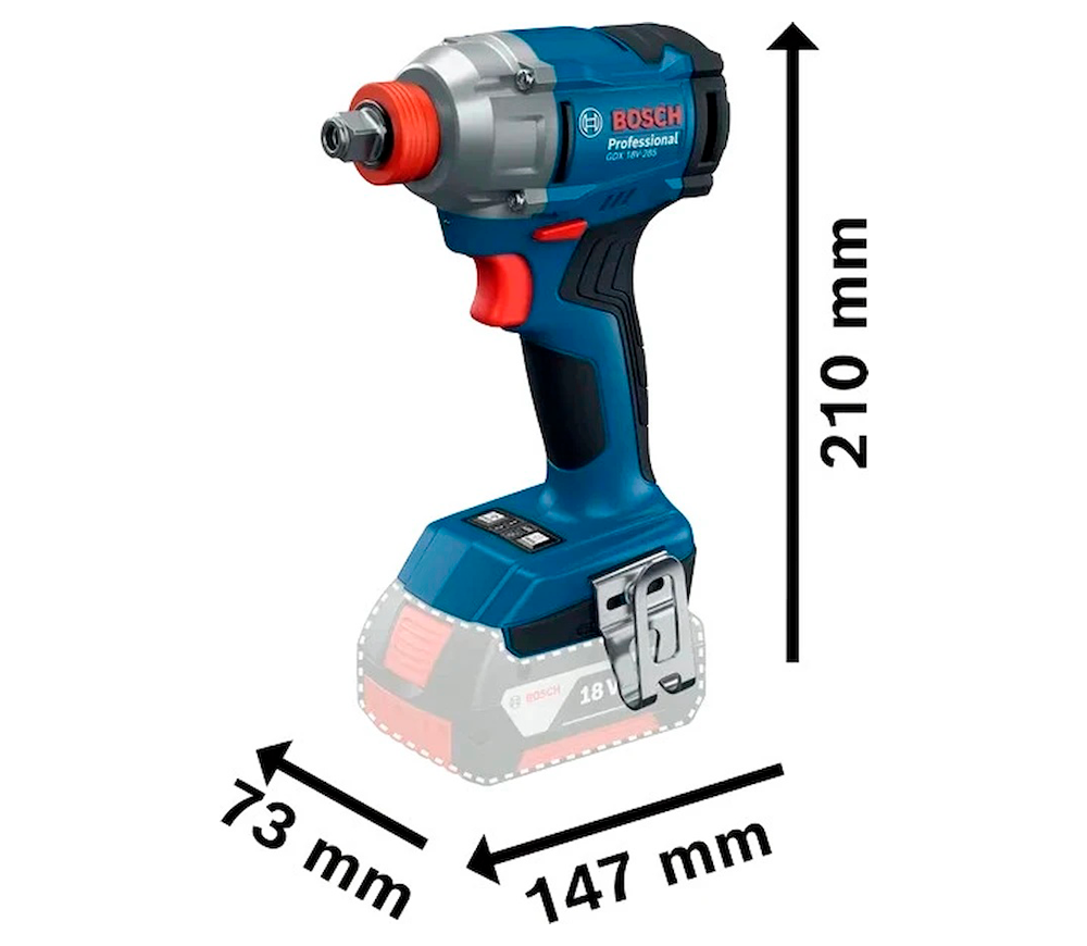 Набор аккумуляторных инструментов BOSCH GDX 18V-285 + GSR 185-LI photo 1