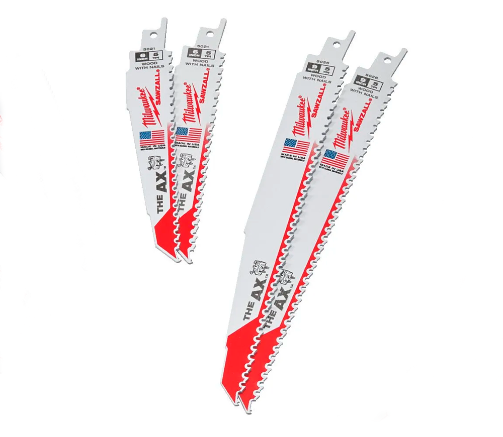 Set pânze pentru ferăstrău sabie MILWAUKEE SAWZALL Blade Set 150/230mm Lemn/Plastic/Metal photo 1