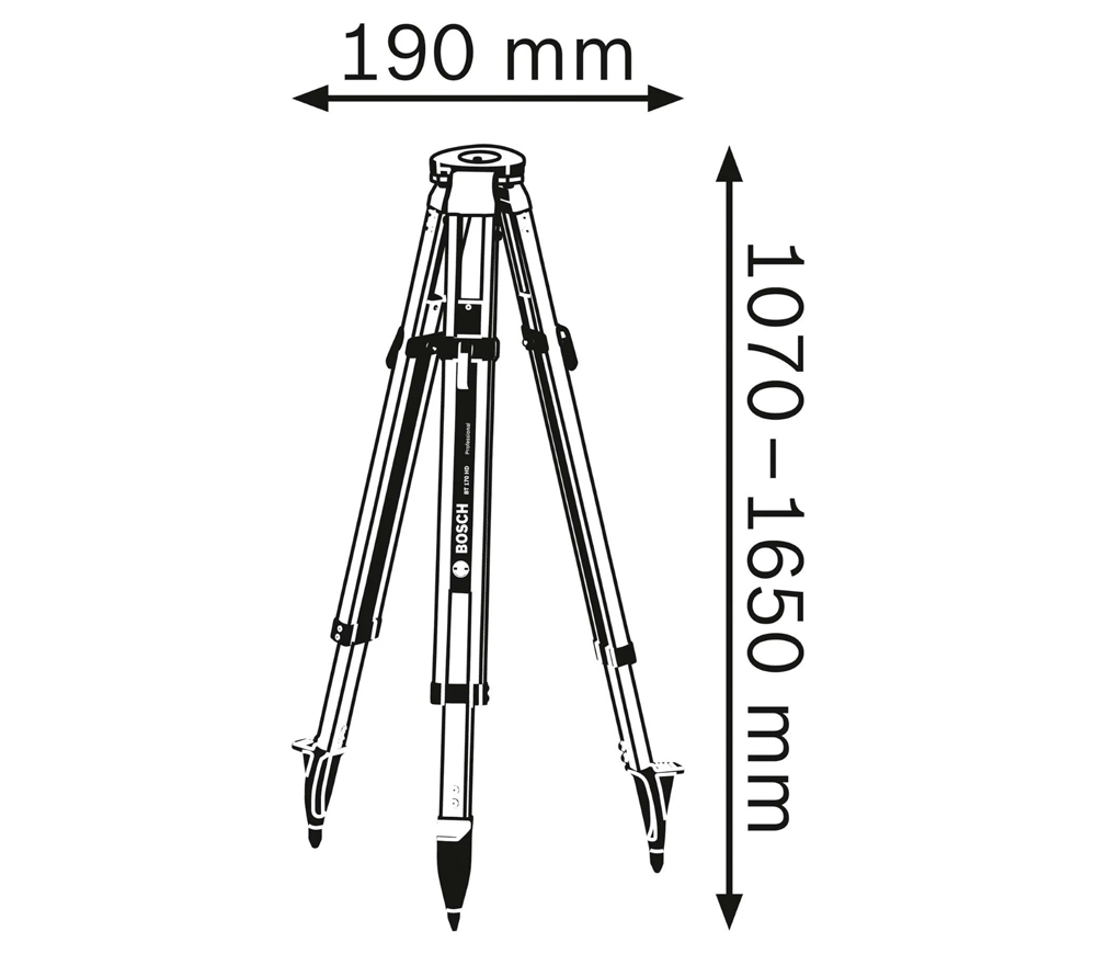 Штатив для нивелира BOSCH BT 170 HD 1.65m 5/8" photo 0