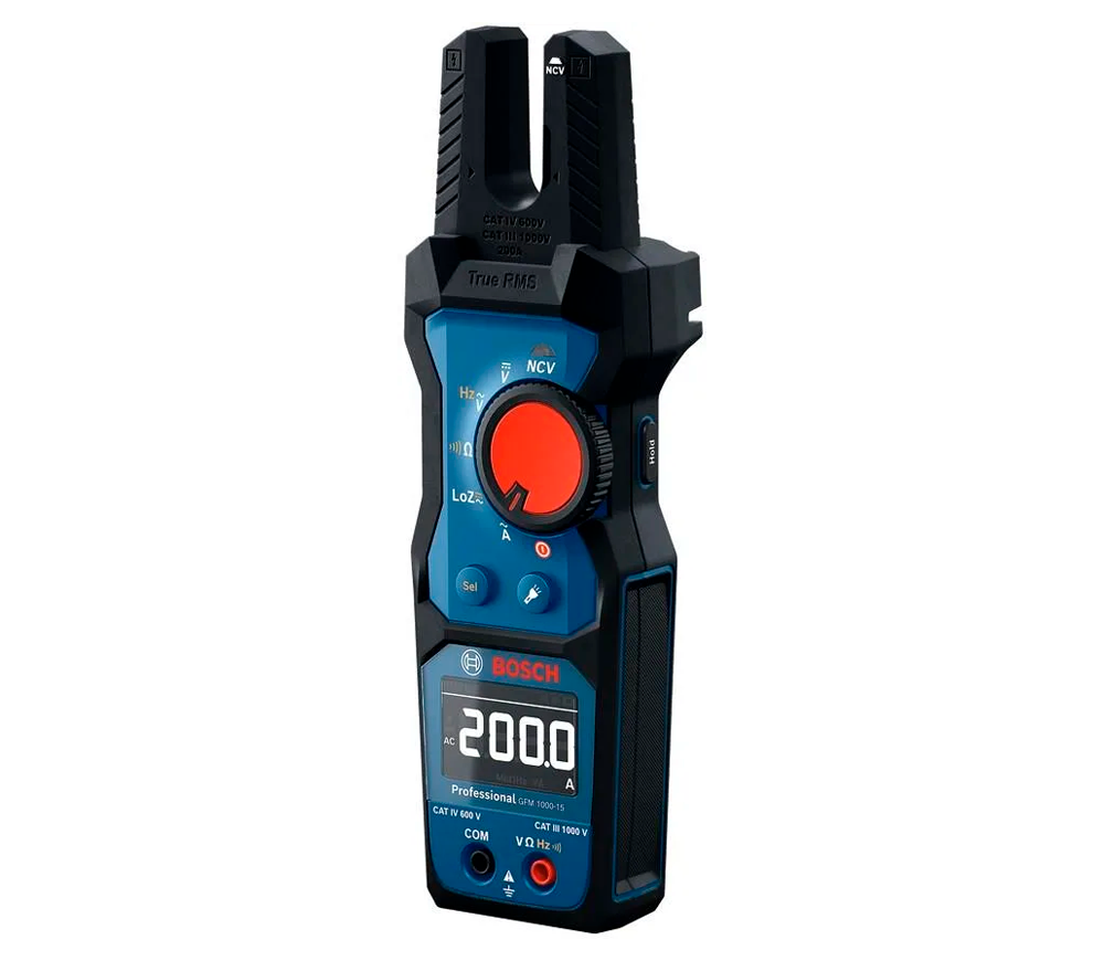 Clește de măsurat curentul BOSCH GFM 1000-15 + MH 1 1000В 200A 0/1000V photo 0