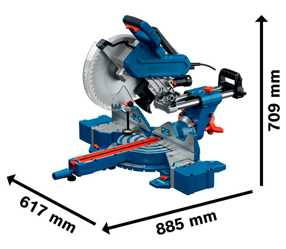 Fierăstrău  circular staționar BOSCH GCM 340-305 D Professional 1800w 305mm photo 1