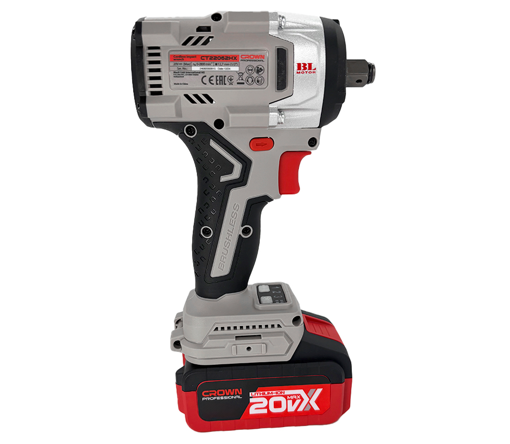 Mașină de înșurubat cu impact cu acumulator CROWN CT22062HX-5 IMC 20V 5Ah 550Nm photo 3