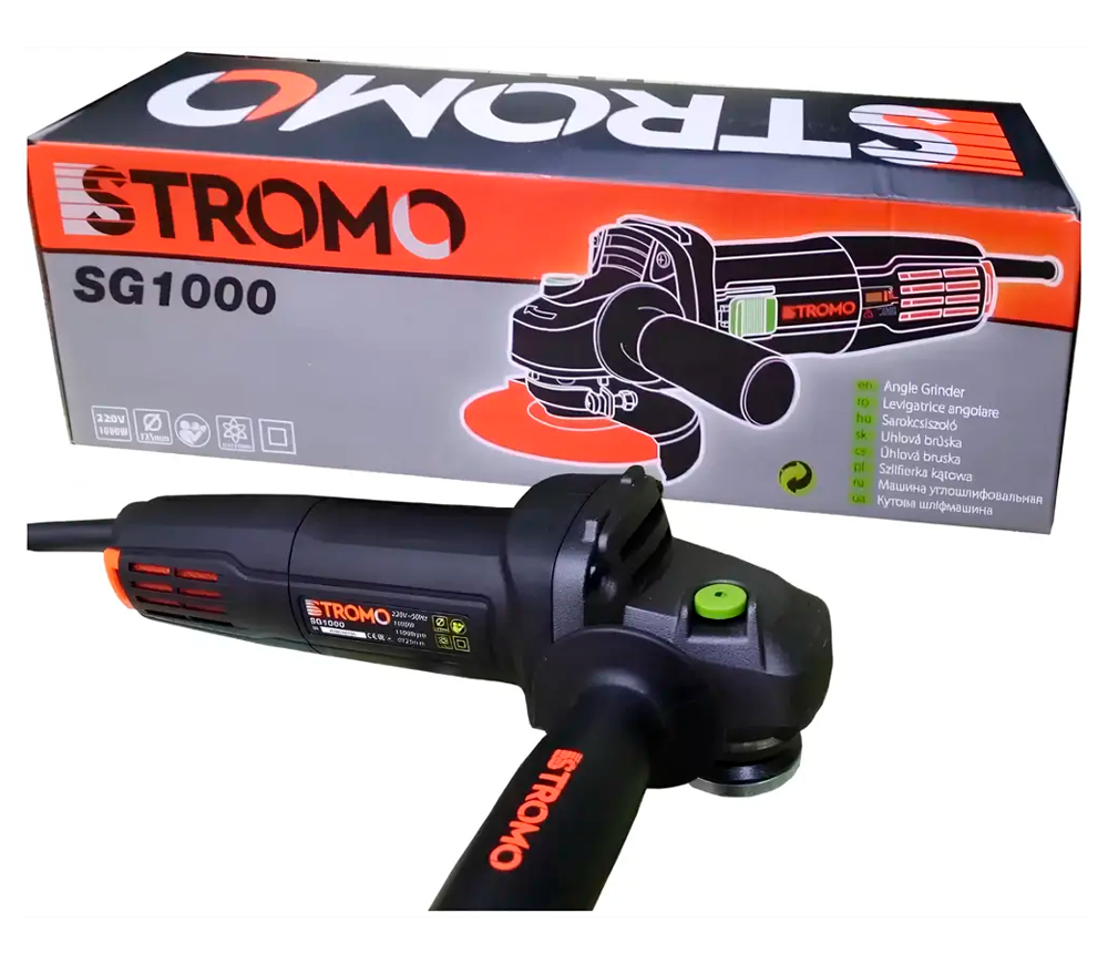 Угловая шлифмашина STROMO SG1000 1000вт 125мм photo 1