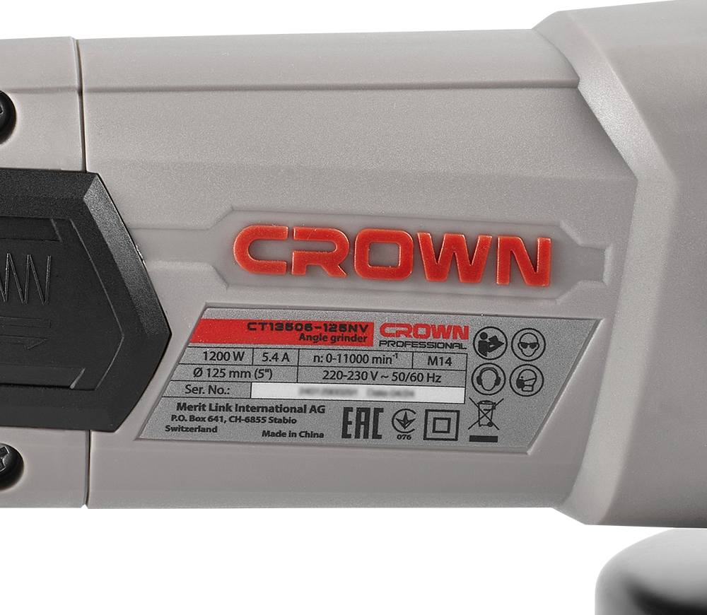 Polizor unghiular CROWN CT13632-125 1200w 125mm photo 7