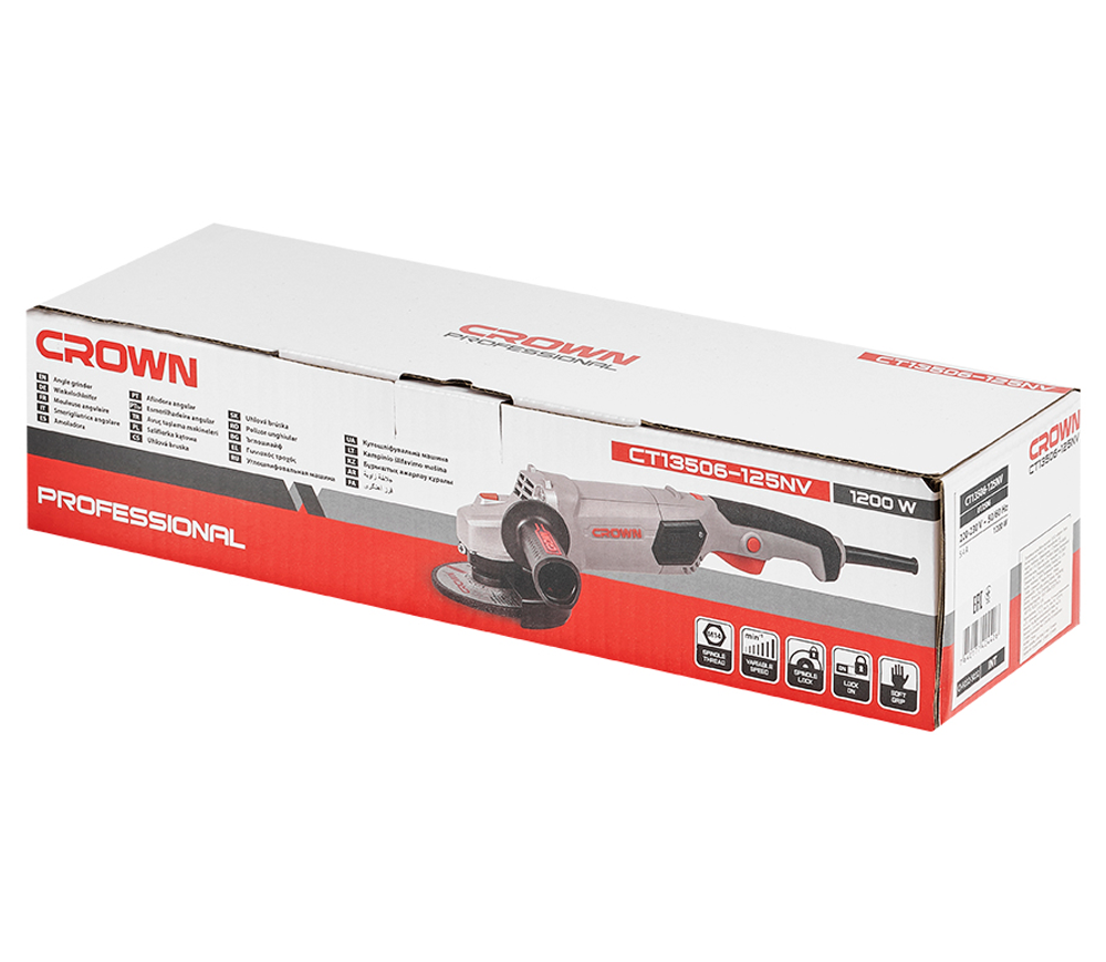 Polizor unghiular CROWN CT13632-125 1200w 125mm photo 8