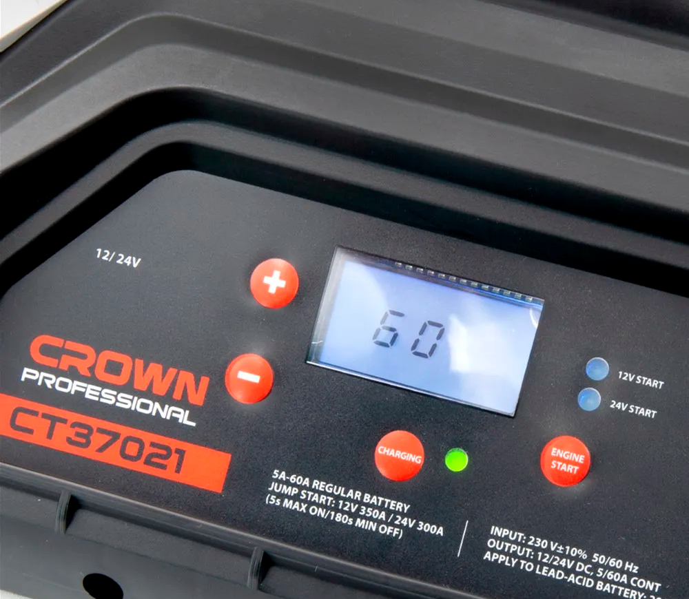 Incarcator acumlator CROWN CT37021 60A 12/24V photo 0