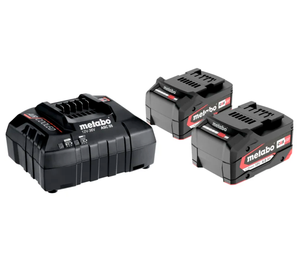 Зарядное устройство + 2 аккумулятора METABO 685050000 55вт 18В 4A photo