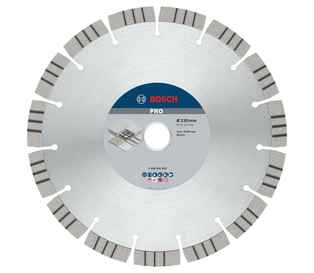Алмазный отрезной диск BOSCH Best for Concrete 230мм Сегментированный Бетон/Камень photo
