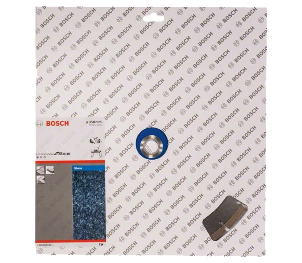 Алмазный отрезной диск BOSCH Standard for Stone 350мм Сегментированный Бетон/Камень photo 0