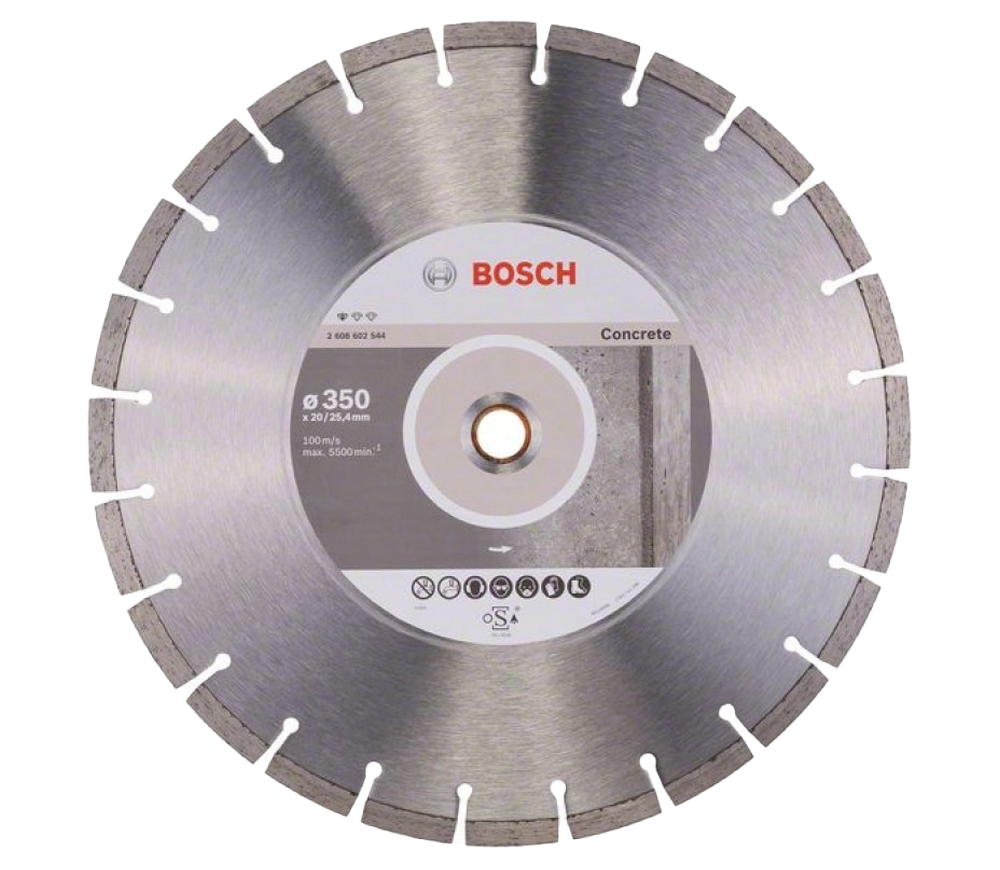 Disc de tăiat cu diamant BOSCH Standard for Concrete 350mm Segmentat Beton/Piatră photo