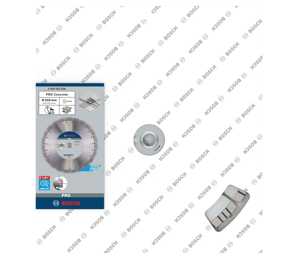 Алмазный отрезной диск BOSCH Best for Concrete 350мм Сегментированный Бетон/Камень/Кирпич photo 0