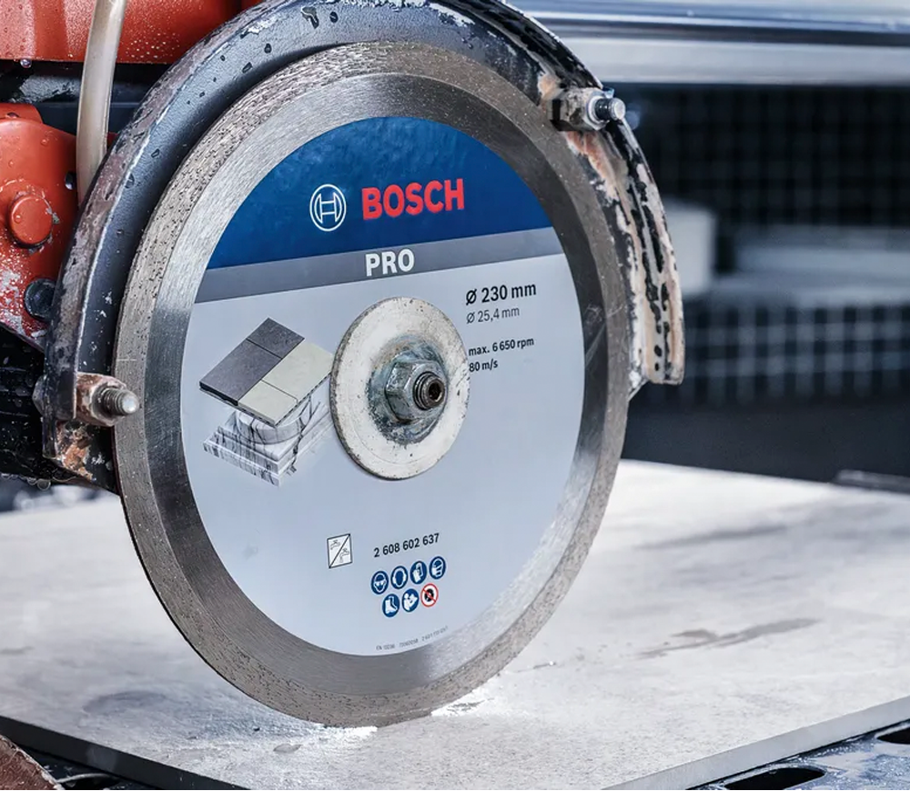 Disc de tăiat cu diamant BOSCH Best for Ceramic 230mm Solid Ceramică/Marmura/Granit photo 2