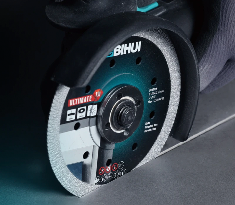 Disc de tăiat cu diamant BIHUI DCAE115 115mm Turbo Ceramică/Marmura/Granit photo 0