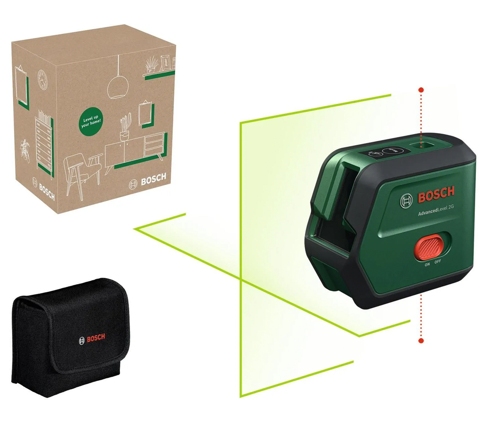 Лазерный уровень BOSCH AdvancedLevel 2G 2луча 15m photo 0