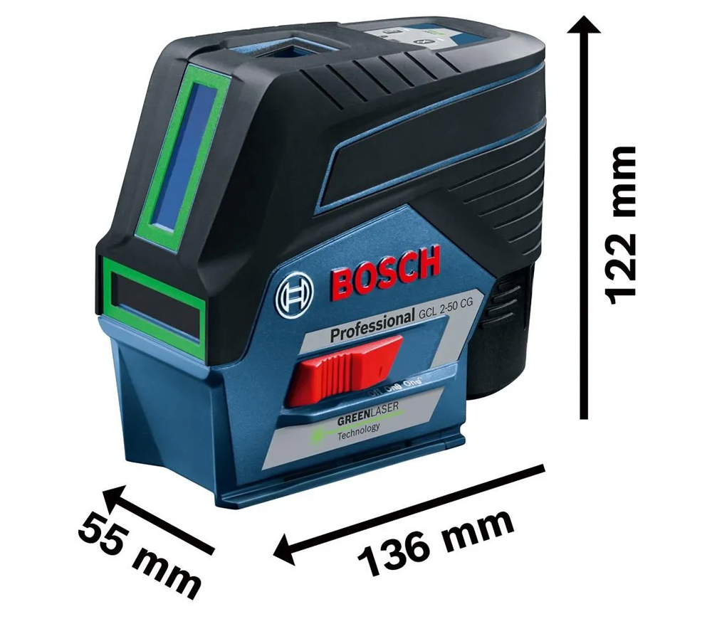 Лазерный уровень BOSCH GCL 2-50 CG GCL 2-50CG 2луча 20m photo 0