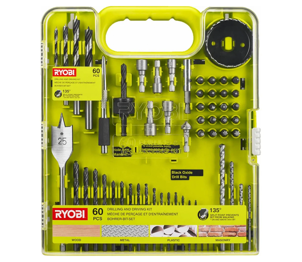Set de burghie și biți RYOBI RAKDD60 PH/PZ/SL/TX photo
