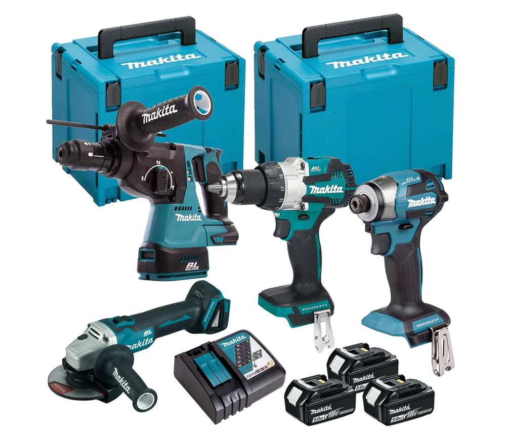 Набор 4 аккумуляторных инструментов MAKITA DLX4195JX1 photo