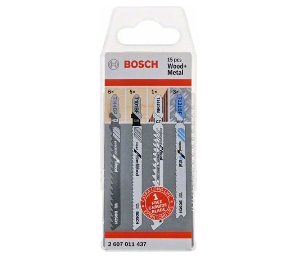 Набор полотен для лобзика BOSCH Wood and Metal 100мм Дерево/Металл photo