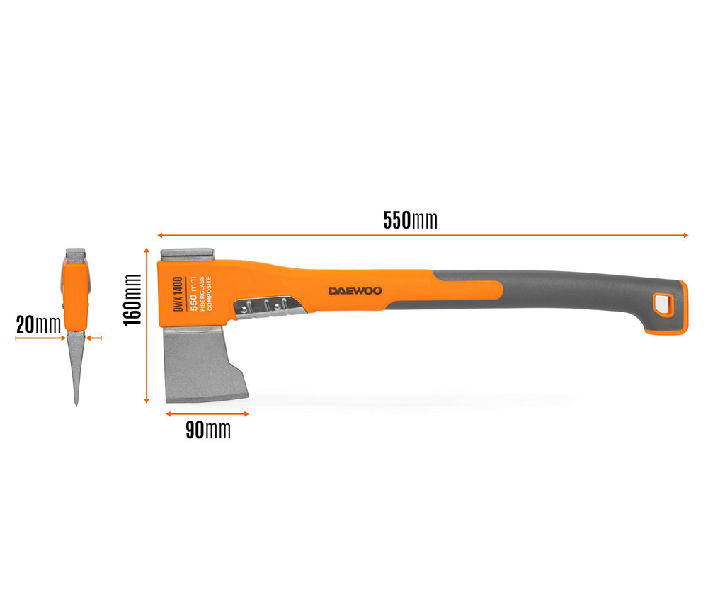 Topor pentru despicat DAEWOO DWX 1400 550mm 1.4kg photo 0